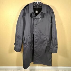 Vtg US Military Trench Coat Lined Size 40L Centre Mfg Co NWOT